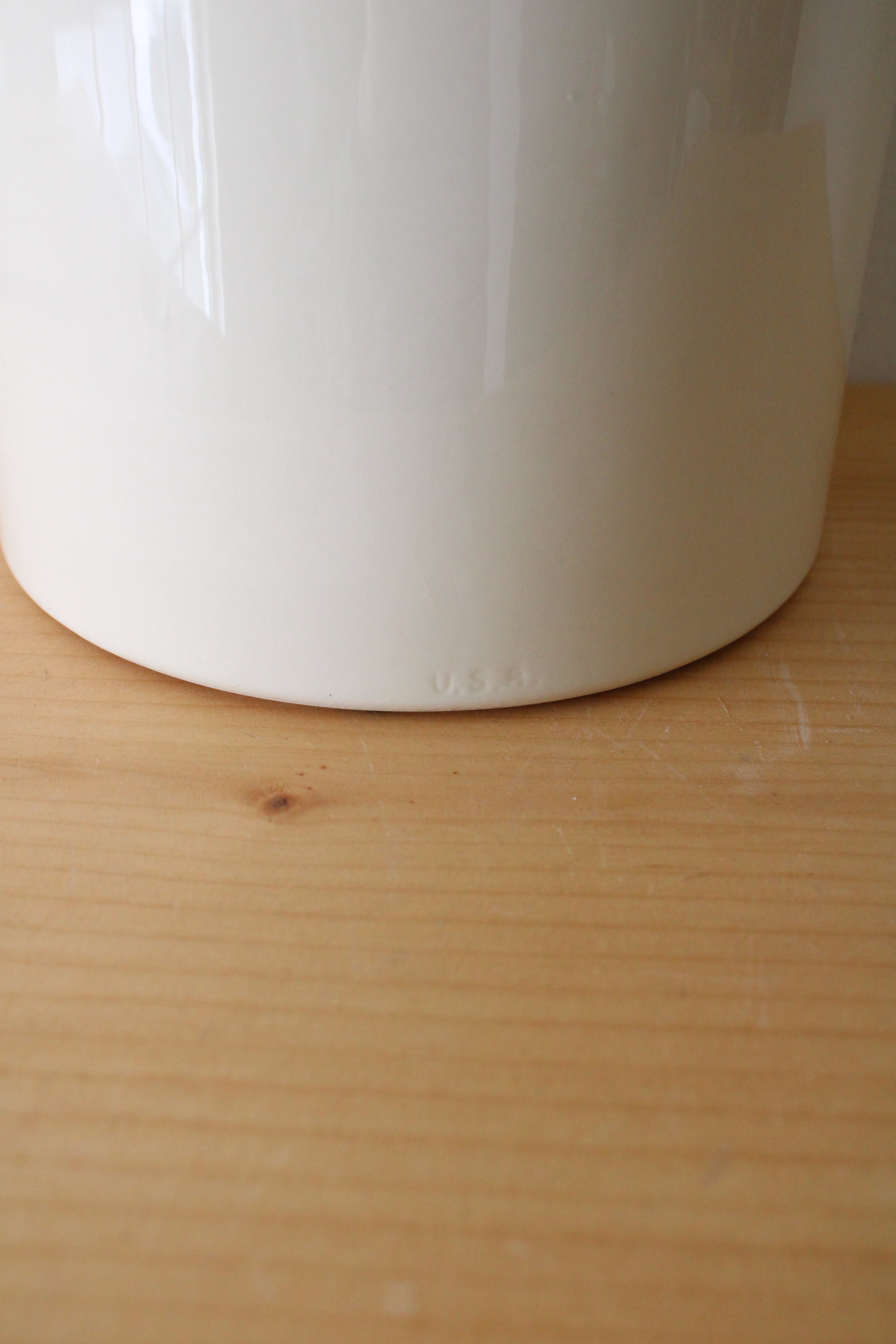 Brown & Cream Floral Cannister | 7"