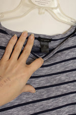 Ann Taylor Striped Cotton Tee Dress | M