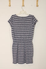Ann Taylor Striped Cotton Tee Dress | M