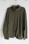 Starter Olive Green Fleece Jacket | 2XL
