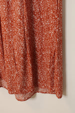 Croft & Barrow Orange Printed Maxi Dress | S