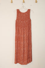 Croft & Barrow Orange Printed Maxi Dress | S
