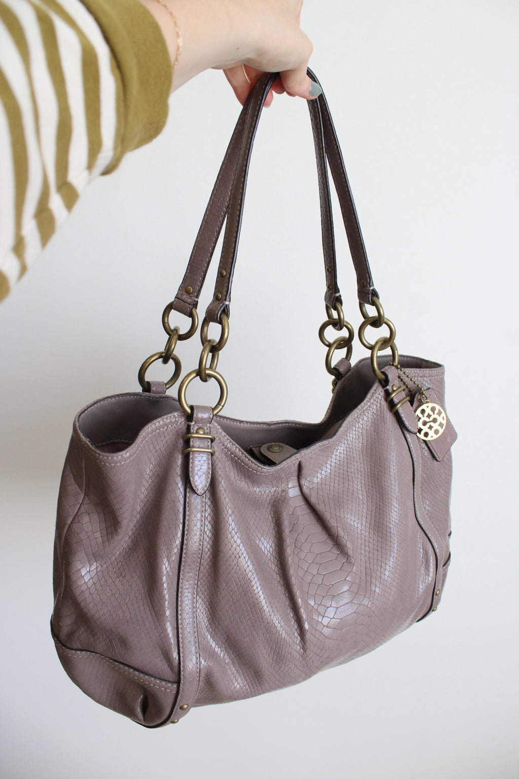 Coach Dusty Purple Alexandra Satchel Purse