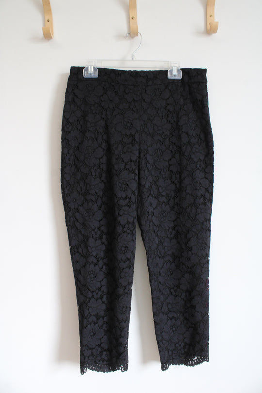NEW Talbots Black Lace Pants | 12