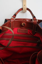 Dooney & Bourke Gretta Brenna Navy Blue Monogram Bag