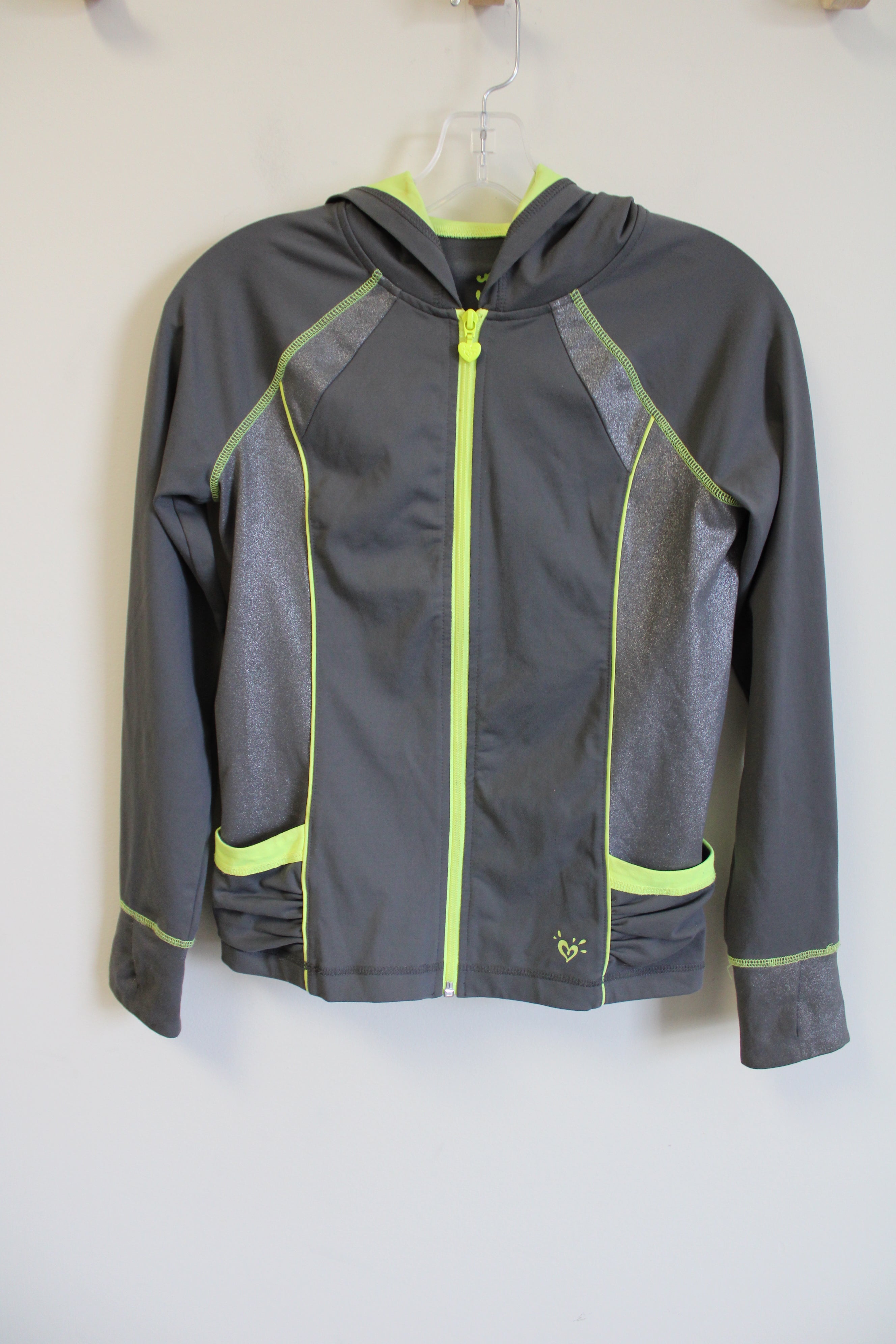 Justice Gray Green Zip Up Jacket | 12