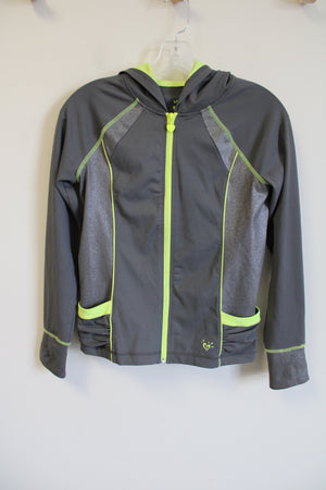 Justice Gray Green Zip Up Jacket | 12