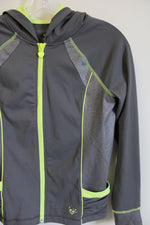 Justice Gray Green Zip Up Jacket | 12