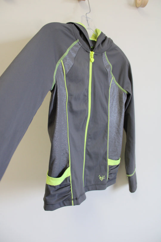 Justice Gray Green Zip Up Jacket | 12