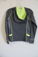 Justice Gray Green Zip Up Jacket | 12