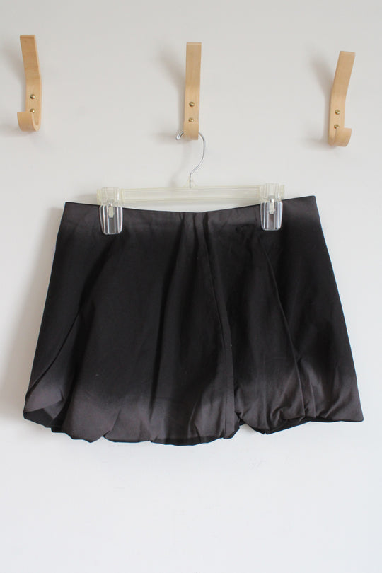 MSGM Milano Gonna Black Gray Ombre Bubble Skirt | 42