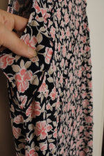 Perceptions Pink and Black Floral Stretch Dress | 14