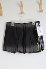 MSGM Milano Gonna Black Gray Ombre Bubble Skirt | 42