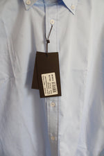 NEW Vella Paris Slim Fit Light Blue Button Down Shirt | 3XL/18