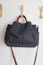 Dooney & Bourke Gretta Brenna Navy Blue Monogram Bag