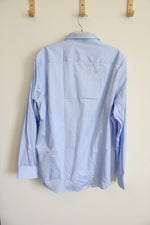 NEW Vella Paris Slim Fit Light Blue Button Down Shirt | 3XL/18