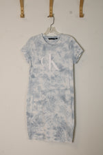 Calvin Klein Blue Cloud Tie Dye Dress | S