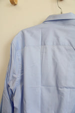 NEW Vella Paris Slim Fit Light Blue Button Down Shirt | 3XL/18