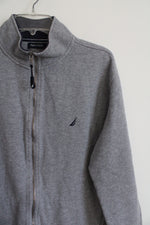 Nautica Gray Zip Up Pullover Sweatshirt | XL