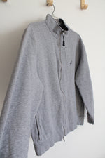 Nautica Gray Zip Up Pullover Sweatshirt | XL