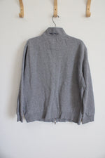 Nautica Gray Zip Up Pullover Sweatshirt | XL