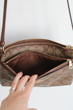 Coach East West Signature Crossbody Bag