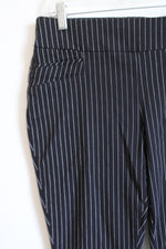 Joe B. Black Stretch Pinstripe Pants | L
