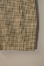 NEW Divided Tan Plaid Dress | M