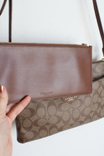 Coach East West Signature Crossbody Bag