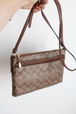 Coach East West Signature Crossbody Bag