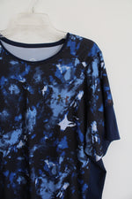 Under Armour Blue Black Patterned UA Rush Tee | XXL