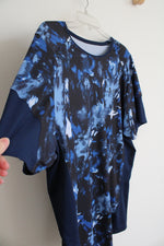 Under Armour Blue Black Patterned UA Rush Tee | XXL