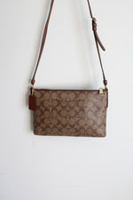 Coach East West Signature Crossbody Bag