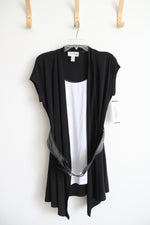 NEW Joseph Ribkoff Black & White Belted Dress | 12