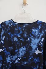Under Armour Blue Black Patterned UA Rush Tee | XXL