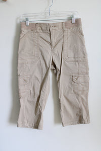 Levi's Relaxed Fit Mid-Rise Tan Cargo Capri | 6