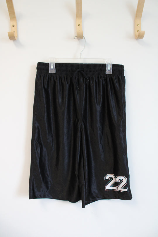 NEW Children's Place Black 22 Athletic Shorts | Youth XL (14)