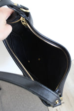 Dooney & Bourke Black Pebble Leather Hobo Bag