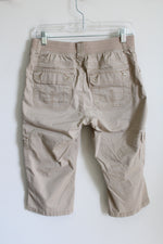 Levi's Relaxed Fit Mid-Rise Tan Cargo Capri | 6