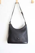 Dooney & Bourke Black Pebble Leather Hobo Bag