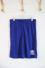 NEW Children's Place Blue Varsity Division Sports Athletic Shorts | Youth XL (14)