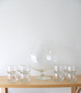 Vintage Princess House Heritage Brandy Snifter & Set Of 12 Glasses