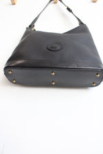 Dooney & Bourke Black Pebble Leather Hobo Bag