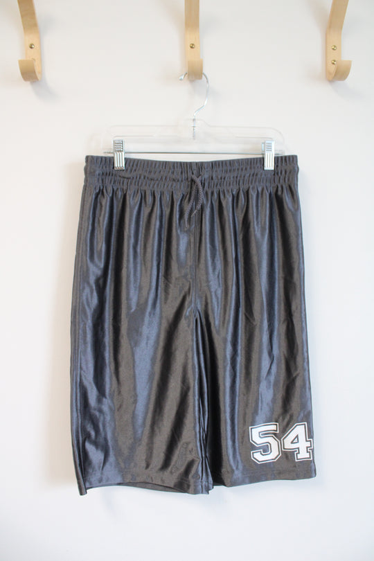 NEW Children's Place Gray 54 Athletic Shorts | Youth XL (14)