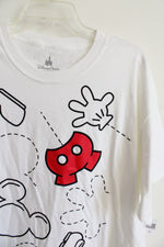 NEW Disney Parks Mickey Mouse White Tee | XL
