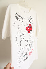 NEW Disney Parks Mickey Mouse White Tee | XL