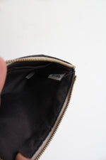 Coach Signature Side Zip Tan Wallet