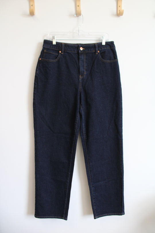 Talbots Dark Wash High Waist Relaxed Jeans | 10