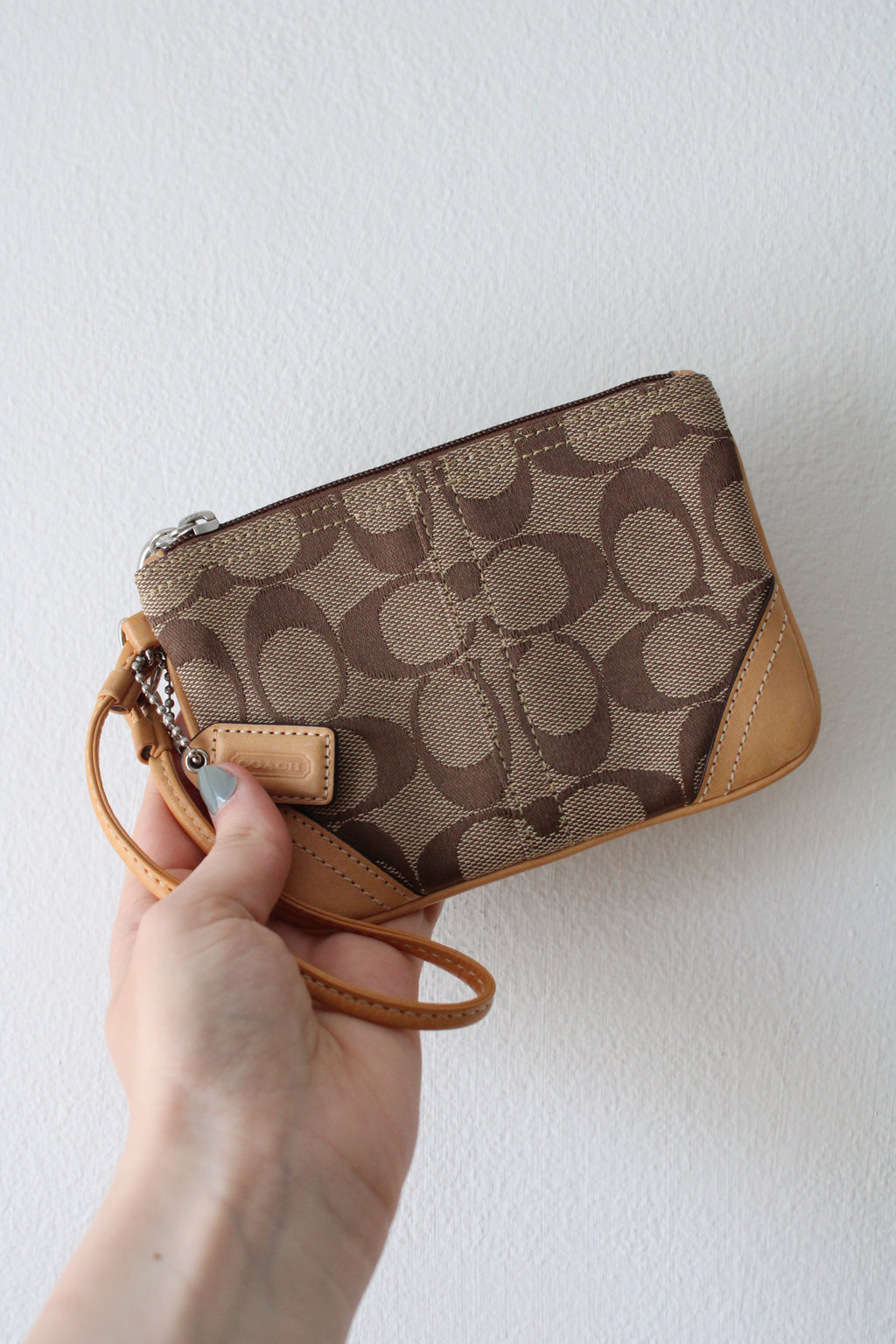 Coach Mini Wristlet Logo Wallet