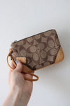 Coach Mini Wristlet Logo Wallet